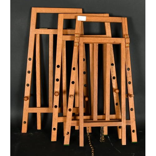 449 - A Set of Three Wooden Easels, height: 24.25