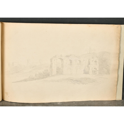 45 - 19th Century Italian School. A Set of Thirteen Views of Rome, Pencil, Inscribed, Contained in a Sket... 