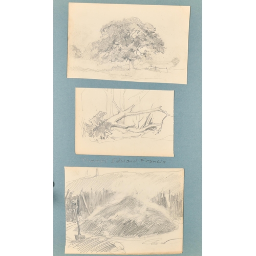 93 - An Album of Drawings containing works by R G Meyerheim (4), E H Shepard (3), F R Pickersgill (1), A ... 