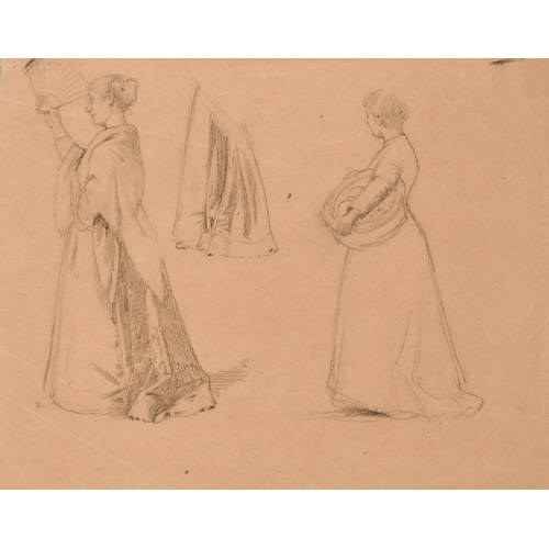 93 - An Album of Drawings containing works by R G Meyerheim (4), E H Shepard (3), F R Pickersgill (1), A ... 