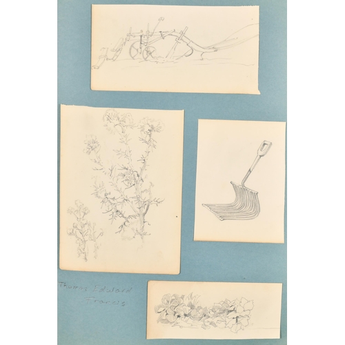 93 - An Album of Drawings containing works by R G Meyerheim (4), E H Shepard (3), F R Pickersgill (1), A ... 