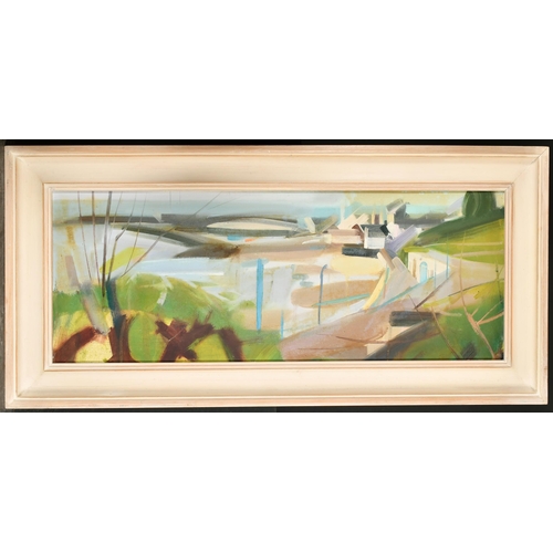 282 - Manner of Ivon Hitchens (1893-1979) British. An Abstract Landscape, Oil on canvas, 12.25