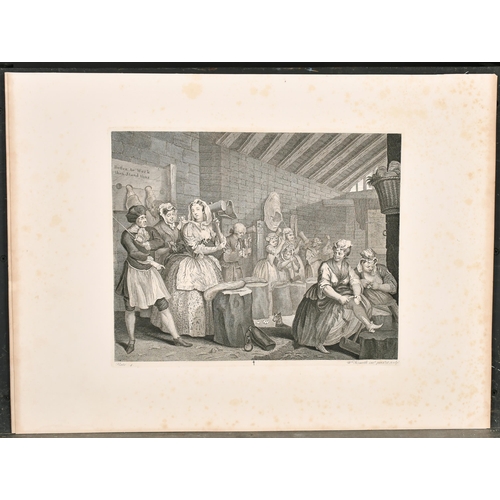 29 - After William Hogarth (1697-1764) British. A Set of Six Plates of 