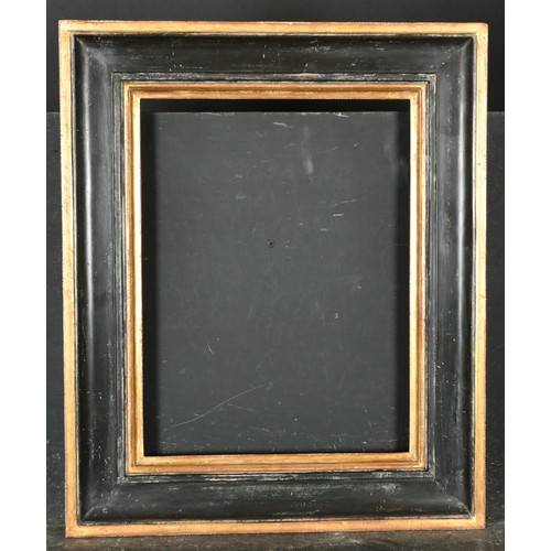 411 - 20th-21st Century English School. An Italian Style Black and Gilt Frame, rebate 16.75