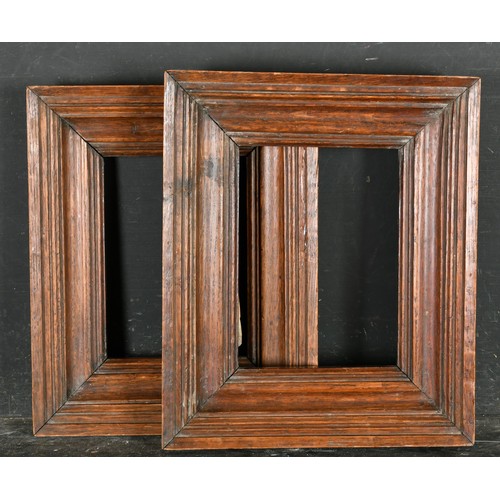 442 - 19th Century English School. A Near Pair of Stripped Wooden Frames, rebate 8.25