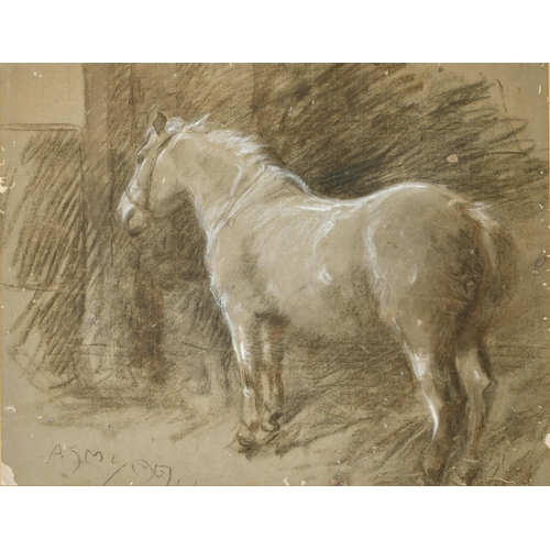 151 - Alfred James Munnings (1878-1959) British. 'Augereau', Chalk, Signed with initials and dated 1907, 1... 