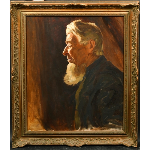 268 - Colwyn Edward Vulliamy (1886-1971) British. Bust Portrait of a Bearded Man, Oil on canvas, Signed wi... 