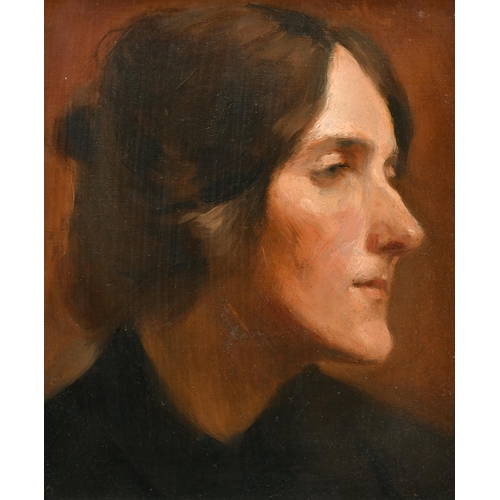 270 - Early 20th Century English School. A Portrait of a Lady, believed to be Virginia Woolf, Oil on canva... 