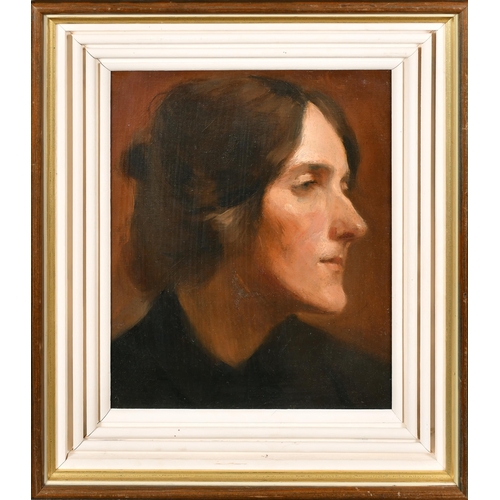 270 - Early 20th Century English School. A Portrait of a Lady, believed to be Virginia Woolf, Oil on canva... 