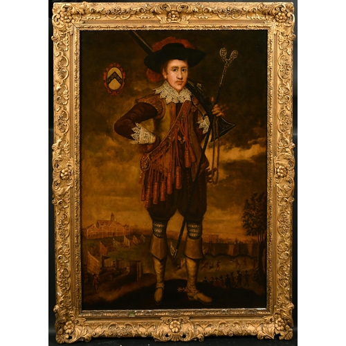 34 - 20th Century English School. Portrait of Sir Nicholas Crispe, 1st Baronet (c.1599-1666), Oil on canv... 