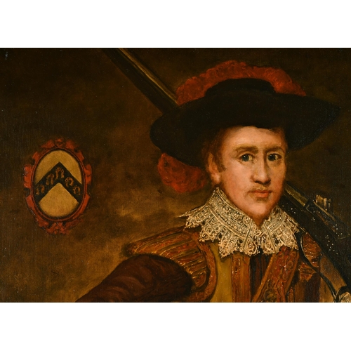 34 - 20th Century English School. Portrait of Sir Nicholas Crispe, 1st Baronet (c.1599-1666), Oil on canv... 