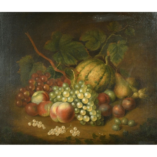 55 - G Gray (Early 19th Century) British. Still Life of Fruit, Oil on panel, Signed, in a fine gilt hollo... 