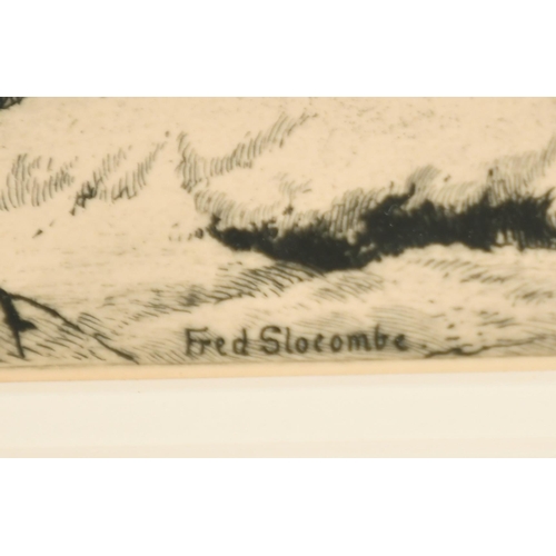 58 - Frederick Slocombe (1847-1920) British. 'Winter Fuel', Engraving, 12.75