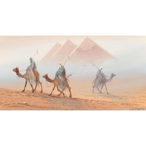 64 - Douglas Houzen Pinder (1886-1949) British. A Set of Four Middle Eastern Scenes, Watercolour, Signed,... 