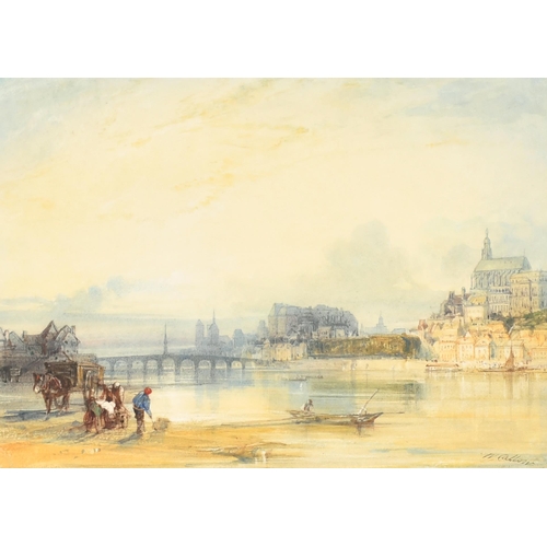 99 - William Callow (1812-1908) British. 'Blois From the Banks of The Loire', Watercolour, Signed, and in... 