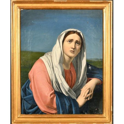 101 - 19th Century Italian School. Study of The Madonna, Oil on Canvas, 14.5