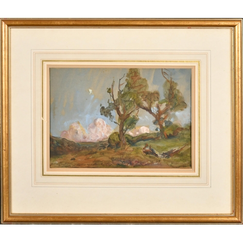 184 - Frederick William Jackson (1859-1918) British. A Pastoral Scene, Watercolour, Signed and inscribed, ... 