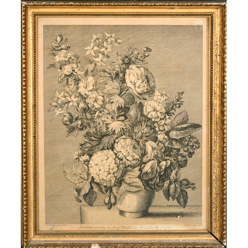 2 - After Charles Townley (1746-c.1800) British. Still Life of Flowers, Engraving after Edward Hodgson, ... 