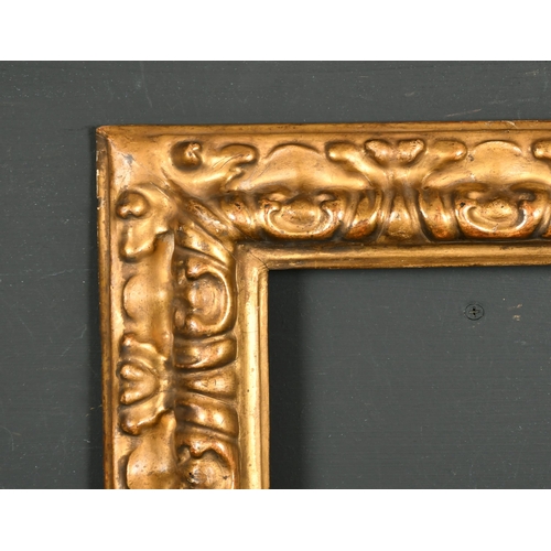 452 - Early 18th Century Italian School. A Carved Giltwood Frame, rebate 11.5