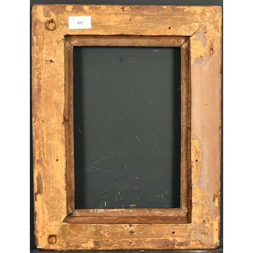 452 - Early 18th Century Italian School. A Carved Giltwood Frame, rebate 11.5