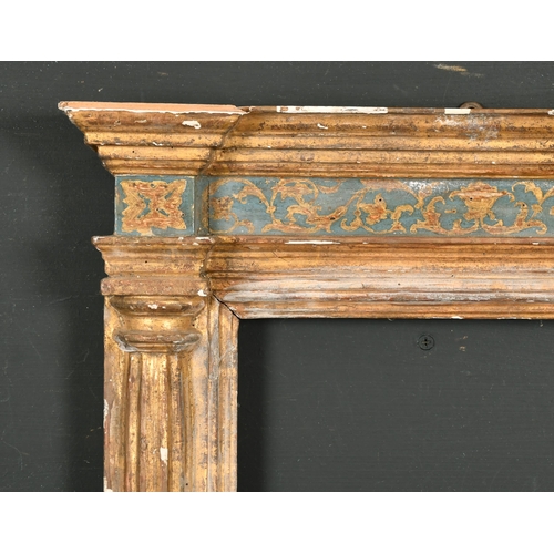 453 - 19th Century Italian School. A Gilt and Painted Tabernacle Frame, rebate 11