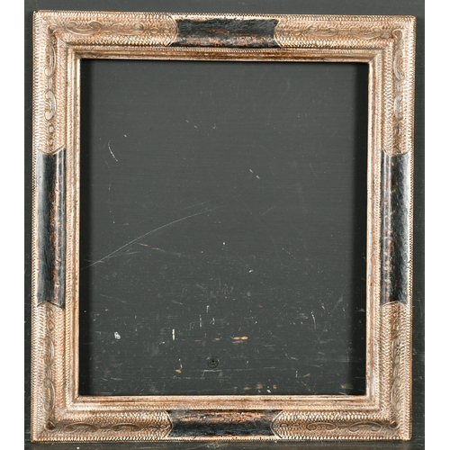 455 - 20th Century European School. A Silvered and Painted Panel Frame, rebate 10