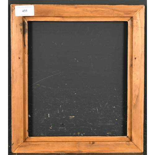 455 - 20th Century European School. A Silvered and Painted Panel Frame, rebate 10