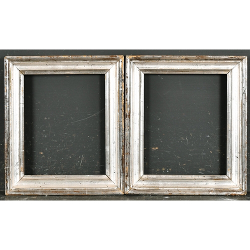 460 - 19th Century English School. A Pair of Silvered Frames, rebate 7