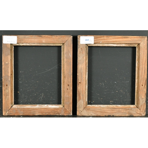 460 - 19th Century English School. A Pair of Silvered Frames, rebate 7