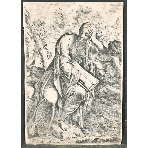 5 - Circle of Annibale Carracci (1560-1609) Italian. Mary Magdalene in the Wildnerness, Etching, Unframe... 