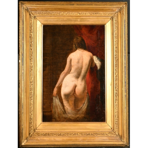 78 - Attributed to William Etty (1787-1849) British. The Back View of a Naked Lady, Oil on canvas, 21