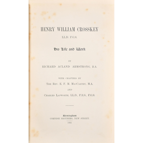 126 - 19th Century English School. A Portrait of Henry William Crosskey (Unitarian Minister and Geologist,... 