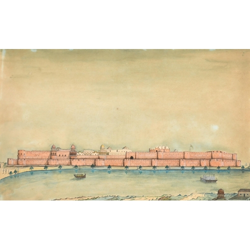 16 - Early 19th Century Indian School. The Taj Mahal, Watercolour, 8.75