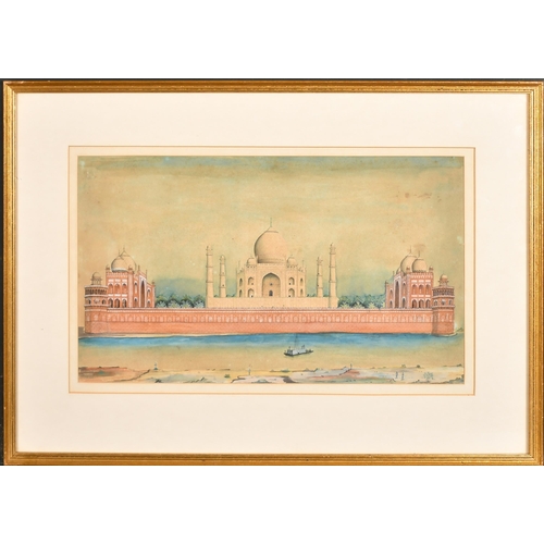 16 - Early 19th Century Indian School. The Taj Mahal, Watercolour, 8.75