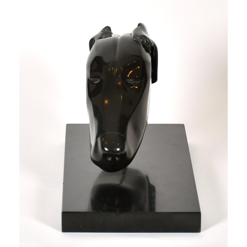 240 - 20th Century English School. A Dog's Head, Slate (joined), 5.5