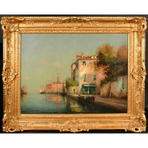 245 - Noel Georges Bouvard (1912-1972) French. A Venetian Canal Scene, Oil on canvas, Signed, 20