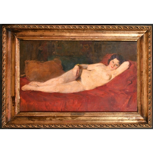 250 - Ferenc Gaal (1891-1956) Hungarian. A Reclining Female Nude, Oil on canvas, Signed, 20