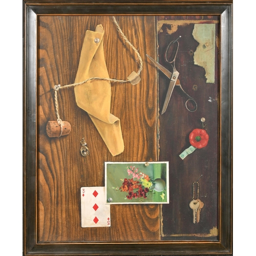 264 - Early 20th Century English School. Trompe L'oeil, Oil on board, 20