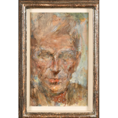 285 - Michael Hyam (1958-    ) British. Head Study of a Man, Oil on board, Signed, 10.25