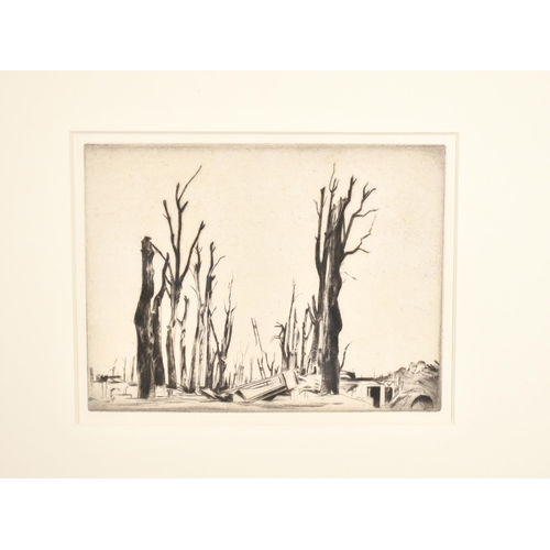 128 - William Rothenstein (1872-1945) British. A Set of Six Drypoints of 'Landscapes of the War' (1918-22)... 