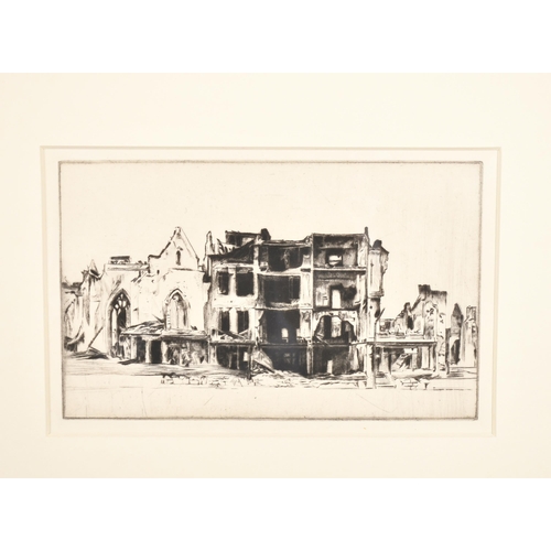 128 - William Rothenstein (1872-1945) British. A Set of Six Drypoints of 'Landscapes of the War' (1918-22)... 