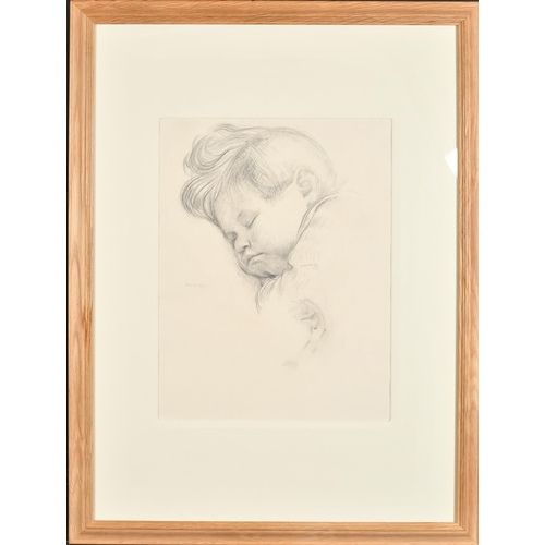 163 - Robert Sargent Austen (1895-1973) British. Sleeping Child, Pencil, Signed and dated Mar 2nd '35 in p... 