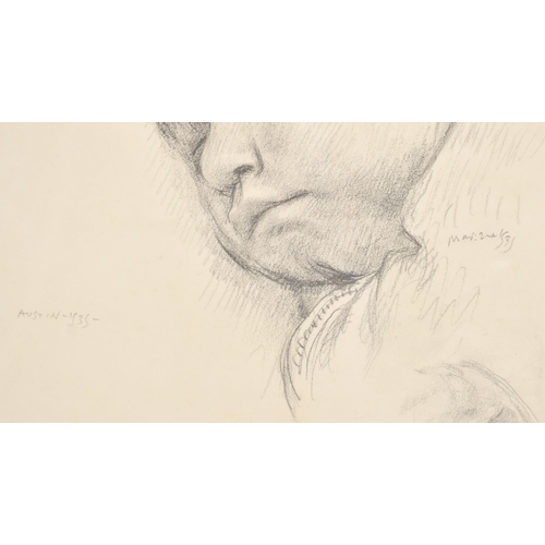 163 - Robert Sargent Austen (1895-1973) British. Sleeping Child, Pencil, Signed and dated Mar 2nd '35 in p... 