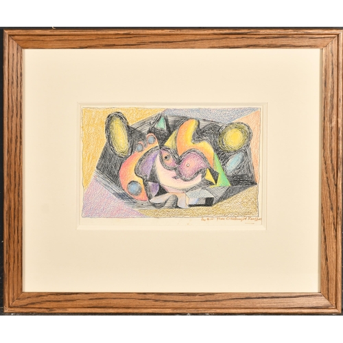 172 - Edward McKnight Kauffer (1890-1954) American. A Design, Pastel, crayon and ink, Signed and inscribed... 