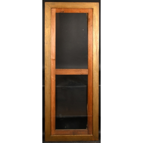 278 - 19th Century English School. A Gilded Plain Wooden Frame, with inset stretcher and glass, rebate 70