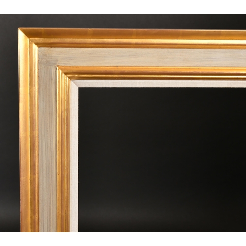 302 - 20th Century English School. A Gilt and Painted Composition Frame, with a fabric slip, rebate 48