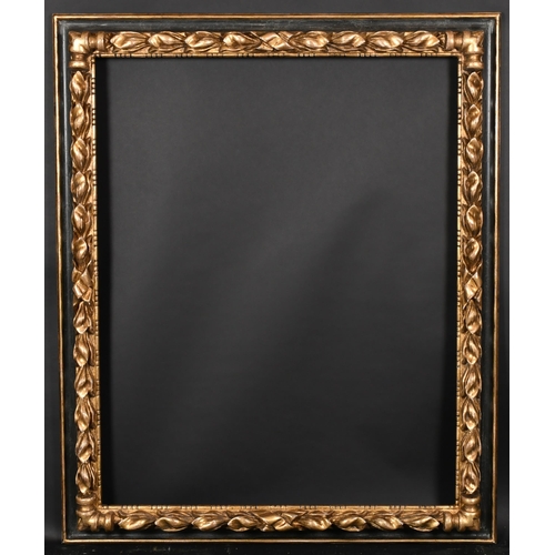 313 - 20th Century English School. An Italian Style Carved Giltwood and Black Frame, rebate 39.5