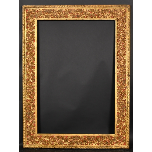 314 - 20th Century Indian School. A Gilt and Red Painted Frame, rebate 38.5