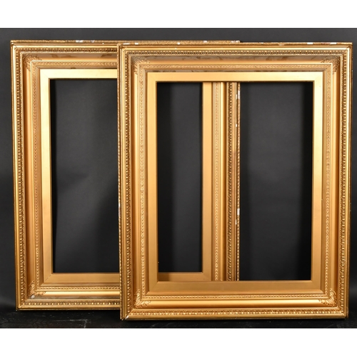 322 - 19th Century English School. A Pair of Painted Gilt Composition Frames, rebate 36