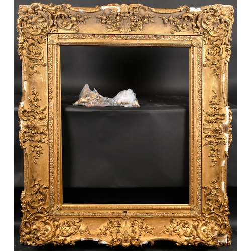 328 - 19th Century English School. A Gilt Composition Frame, with swept centres and corners, rebate 35.25